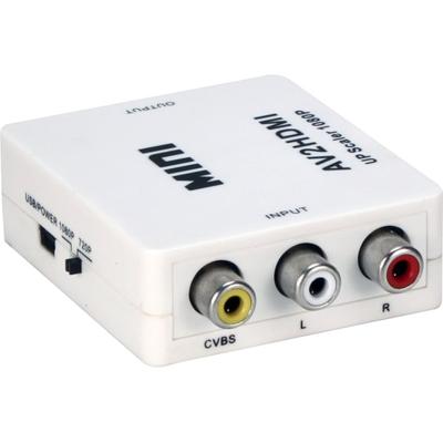 Qvs Composite Audio & Video To Digital Hdmi Up-Converter - Functions: Signal Conversion - 1920 X 1080 - Ntsc, Pal - Usb