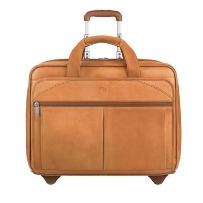 Solo New York Walker Leather Rolling Case For 15.6