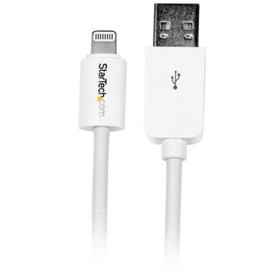 Startech.com 3M (10 Ft) Long White Apple 8-Pin Lightning Connector To Usb Cable For Iphone / Ipod / Ipad - 9.84 Ft Lightning/usb Data Transfer Cable For Iphone, Ipod, Ipad - Usb