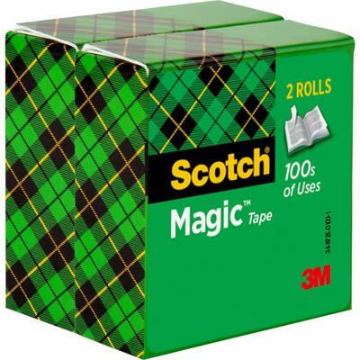 Scotch Magic Tape, 0.75" X 216', Clear, Pack Of 12 Rolls