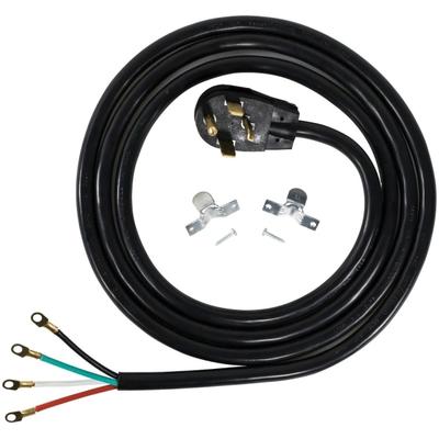 Certified Appliance Accessories 4-Wire Eyelet 30-Amp Dryer Cord - For Dryer - 250 V Ac / 30 A - 10 Ft Cord - 4-Wire / Right-Angle Plug