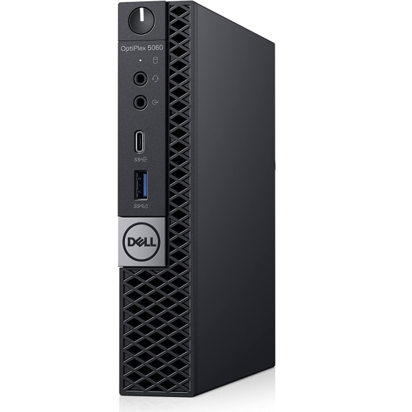 Dell Optiplex 5060 Micro Refurbished Desktop Pc, Intel Core I7, 16Gb Memory, 256Gb Solid State Drive, Windows 10 Pro