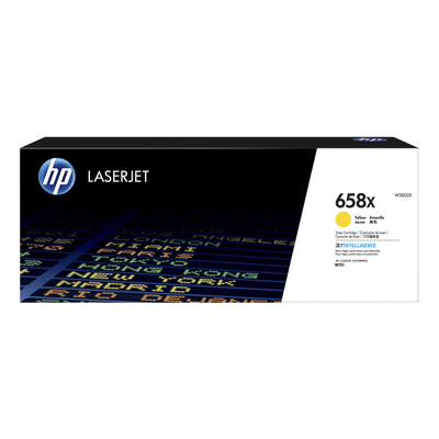 Hp 658X High-Yield Yellow Toner Cartridge, W2002X