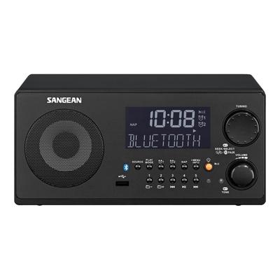 Sangean Wr-22 Desktop Clock Radio - 7 W Rms - Mono - 2 X Alarm - Fm, Am, Am - Usb - Manual Snooze