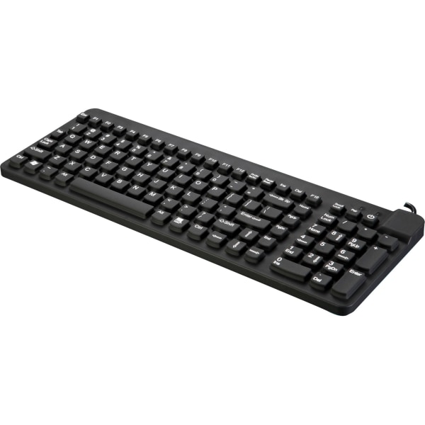 Man & Machine Premium Full Size Waterproof Disinfectable Keyboard - Cable Connectivity - Usb Interface - English, French - Computer - Pc, Mac