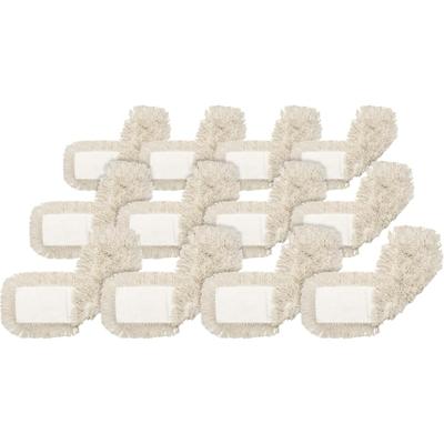 Genuine Joe Disposable Dust Mop Refill - 5" X 24" - Cut Ends, 4-Ply, Quick Drying, Launderable - Cotton - Natural - 1.25 lb - 12 / Carton