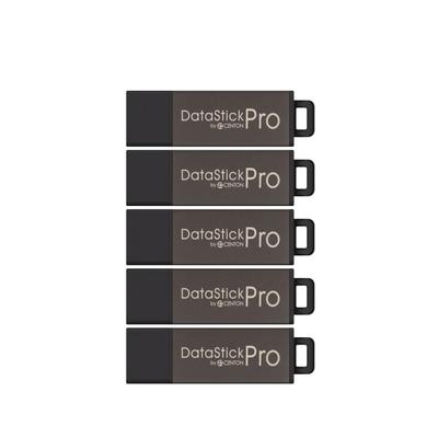 Centon Datastick Pro Usb Flash Drives, Usb 2.0, 32Gb, Gray, Pack Of 5, S1-U2P5-32-5B