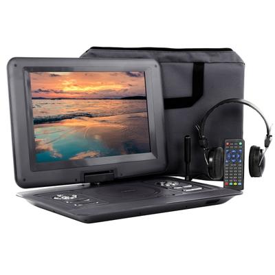 Trexonic Portable Tv Dvd Player With Color Tft Led Screen And Usb/hd/av Inputs, 13.3", Black