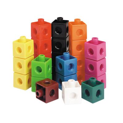 Learning Resources Snap Cubes 3/4"h X 3/4"w X 3/4"d, Assorted Colors, Grades Pre-K - 9, Pack Of 500