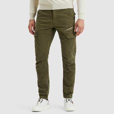 Cargohose PME LEGEND "Nordrop Stretch Twill", Herren, Gr. 33, Länge 32, olive night25, Twill, Obermaterial: 97% Baumwolle, 3% Elasthan, unifarben, casual, regular fit knöchellang, Hosen, mit Logo Stickerei Image