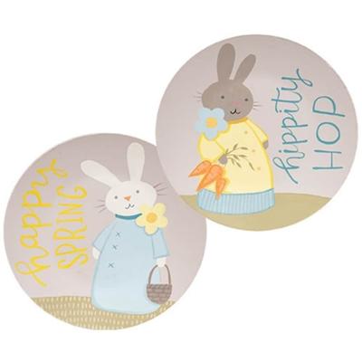 Hippity Hop Spring Bunny Plate - 2 Asstd.