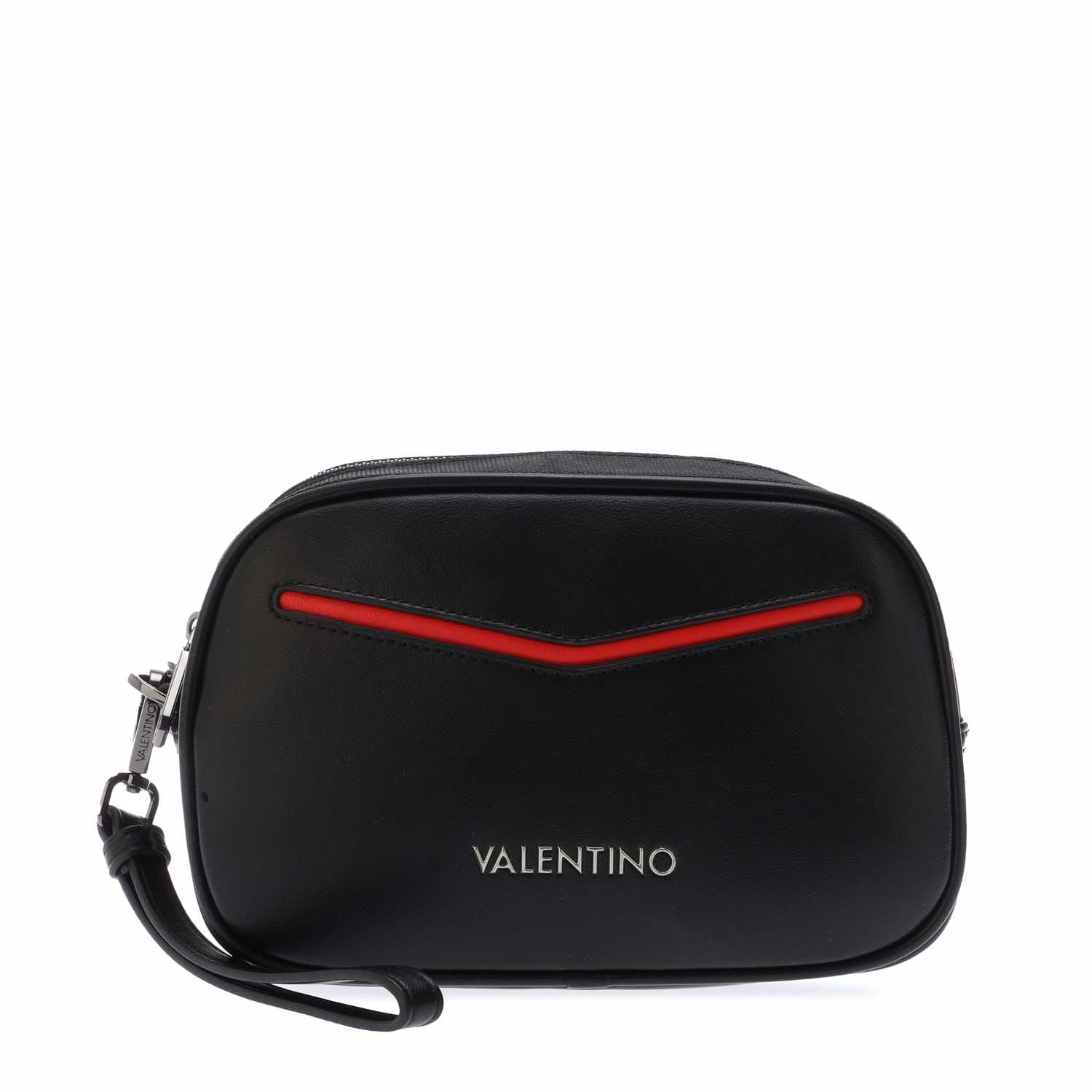 Valentino Womens Accessories Toiletry Bag in Black Textile - One Size | Valentino Sale | Discount Designer Brands