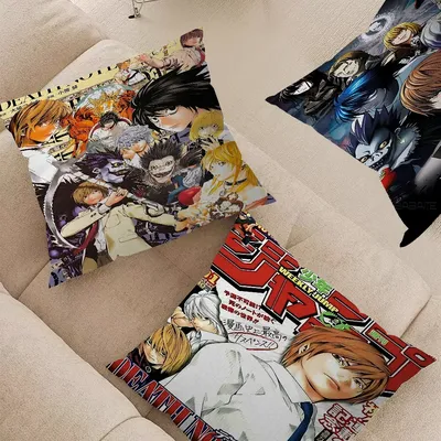 Death Note Anime Kissenbezug Kissenbezug Polsterung Sofa Wurfkissen Home Decor Kissenbezug Image