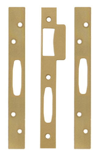 Jeu de gâches plates pour serrure TRILOCK série 5000 bout carré VACHETTE 16537000