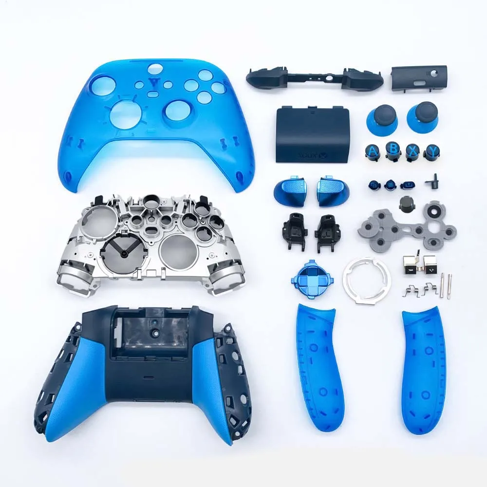 RB LB RT LT Dpad ABXY Button Battery Cover Rear Grip Shell Case For Xbox Series S & Xbox Series X Controller Sky Cipher Edition