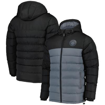 Manchester City Core Wattierte Jacke – Schwarz – Herren Image