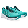 Laufschuh ASICS "GEL-NIMBUS 27", Gr. 47, wave teal, saxon grün, Textil, sportlich, Schuhe