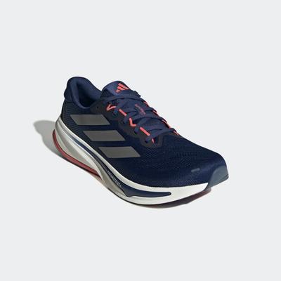 Laufschuh ADIDAS PERFORMANCE "SUPERNOVA RISE 2", Gr. 41, dunkelblau, iron metallic, preloved scarlet, Textil, Synthetik,