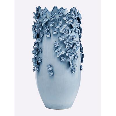 Bodenvase KARE, blau, B:25cm H:50cm T:25cm, Vasen