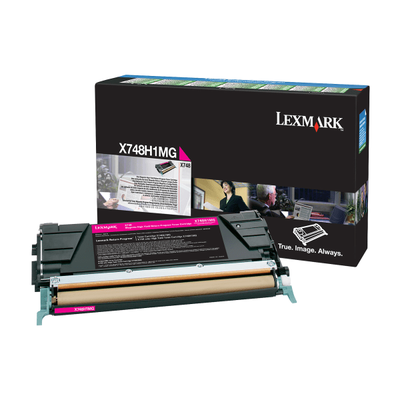 Lexmark X748H1Mg High-Yield Return Program Magenta Toner Cartridge