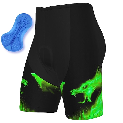 Herren Fahrradhose Fahrradshorts Grafik Gemustert Fahhrad Shorts Hosen Gepolsterte Shorts / Chamois mit 3 Gesäßtaschen Mountainbike MTB Straßenradsport 3D-Polster Radfahren Schnelltrocknend Image