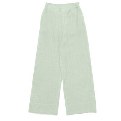 Mazine - Women's Wide Leg Linen Pants - Freizeithose Gr L grün Image