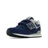 Sneaker NEW BALANCE "574", Gr. 35, blau (navy), Leder, Textil, sportlich, Schuhe, mit Klettverschluss