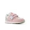 Sneaker NEW BALANCE "U574 "Evergreen"", Gr. 30, rosa (shell pink), Leder, Synthetik, sportlich, Schuhe, mit Klettverschluss