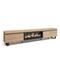 SKRAUT HOME Wohnzimmer-TV-Schrank, Viel Stauraum, 288x35x57cm, großes TV-Gerät, XXL-Elektrokamin, Industriedesign, Farbe Eiche - 493_55