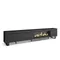 SKRAUT HOME Wohnzimmer-TV-Schrank, Viel Stauraum, 288x35x57cm, Großformat-TV, XXL-Elektrokamin, Industriedesign, Moderner Stil, Schwarz - 495_103