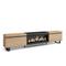 SKRAUT HOME Wohnzimmer TV-Schrank, viel Stauraum, 267x35x57cm, Großes TV-Format, XXL-Elektrokamin, Industriedesign, Eiche und Schwarz - 491_22