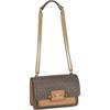 Michael Kors Handtasche Heather XS Xbody MK Signature Brown/Acorn Braun Damen