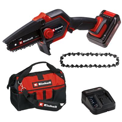 Akku-Kettensäge EINHELL "»GE-PS 18/15 Li Bag Kit«", schwarz (schwarz, rot), B:0,468cm H:0,141cm T:0,1cm, Kettensägen, In