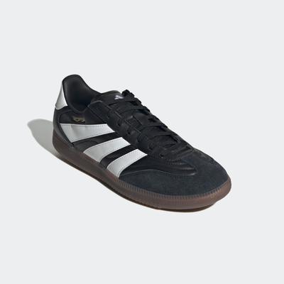 Fußballschuh ADIDAS PERFORMANCE "PREDATOR FREESTYLE IN", Gr. 42,5, schwarz-weiß (core schwarz, cloud weiß, gold metallic