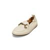 Loafer MARC O'POLO "mit Trensen-Schnalle", Damen, Gr. 40, beige (natural cotton), Obermaterial: 100% Leder (Rind), unifarben, Schuhe