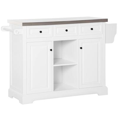 Rolling Kitchen Island with Storage