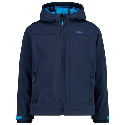 CMP - Boy's Jacket Fix Hood Softshell - Softshelljacke Gr 98 blau