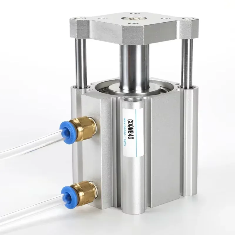 CQMB CQMB20/25/32 Magnetfreier Doppelwirkender Pneumatikzylinder mit Führungsstange, Kompakter Luftzylinder mit 5-100mm Hub Image