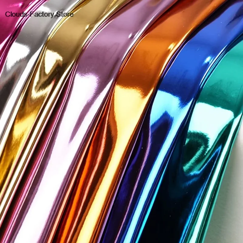 150x50 cm/los Spandex glänzend stoff heißpräge stoff hochzeit dekoration bühne leistung kleidung stoff DIY material Image