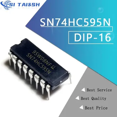 10 Stück sn74hc595n dip16 dip molewei 74 hc595 dip-16 sn74hc257n 74 hc257 sn74hc393n 74 hc393 sn74hc590an 74 hc590 sn74hc590n 74 hc590n Image