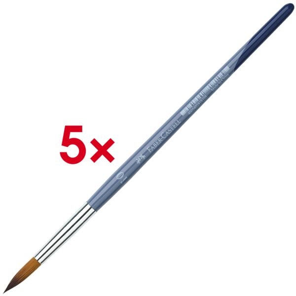 Faber-Castell 5er-Pack Rundpinsel Größe 10