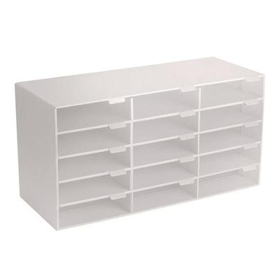 AdirOffice File Classroom Literature Organizer, 15 Sections, Letter Size, 32 x 13 x 17, White (ALHI50115WHI)
