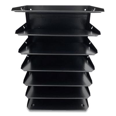 Coin-Tainer HASZ0150 Steel Horizontal File Organizer, 7 Sections, Letter Size Files, 8.75 x 12 x 18, Black CTXHASZ0150