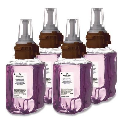 Brighton Professional Antibacterial Foaming Hand Soap Refill for ADX-7 Dispenser, Plum Scent, 700 mL, 4/Carton (GOJBPR50956)