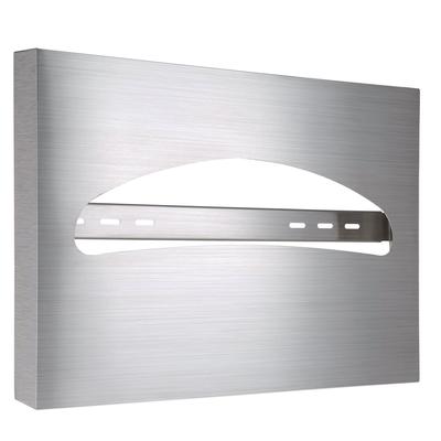 Alpine Industries Stainless Steel Brushed Half-Fold Toilet Seat Cover Dispenser, 15.7 x 2 x 11.8 (ALHALP483)