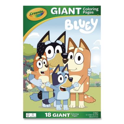 Crayola Bluey Giant Coloring Pages, (18) 12.13