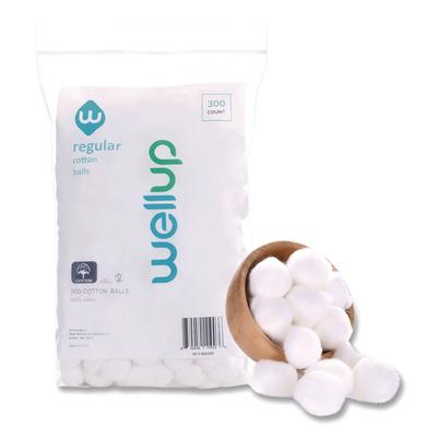 WellUp Regular Cotton Ball, 300/Pack (WEUW11300300)