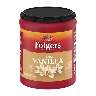 Folgers Coffee, French Vanilla, 9.6 oz Can (FOLSMU98181)