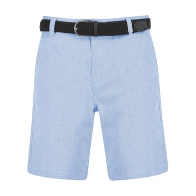Shorts Armando Cotton Chino Shorts with Woven Belt in Blue Oxford / M - Tokyo Laundry