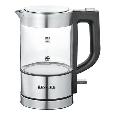 SEVERIN Mini Glas-Wasserkocher WK 3472 - 0,5 L transparent, 19.5x19.5x10.5 cm Image